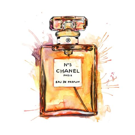 dessin flacon parfum chanel